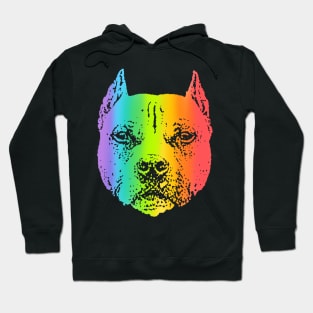 Rainbow Pit Bull Hoodie